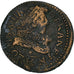 Francja, Louis XIII, Double Tournois, 1632, La Rochelle, Miedź, EF(40-45)