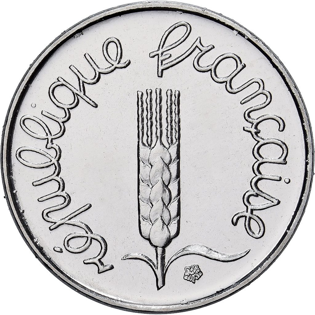 França, 1 Centime, Épi, 1995, MDP, Série BU, Aço Inoxidável, MS(65-70)