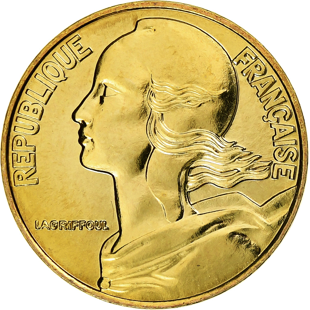Frankrijk, 5 Centimes, Marianne, 1995, MDP, Série BU, Aluminum-Bronze, FDC