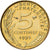 Francia, 5 Centimes, Marianne, 1995, MDP, Série BU, Aluminio - bronce, FDC