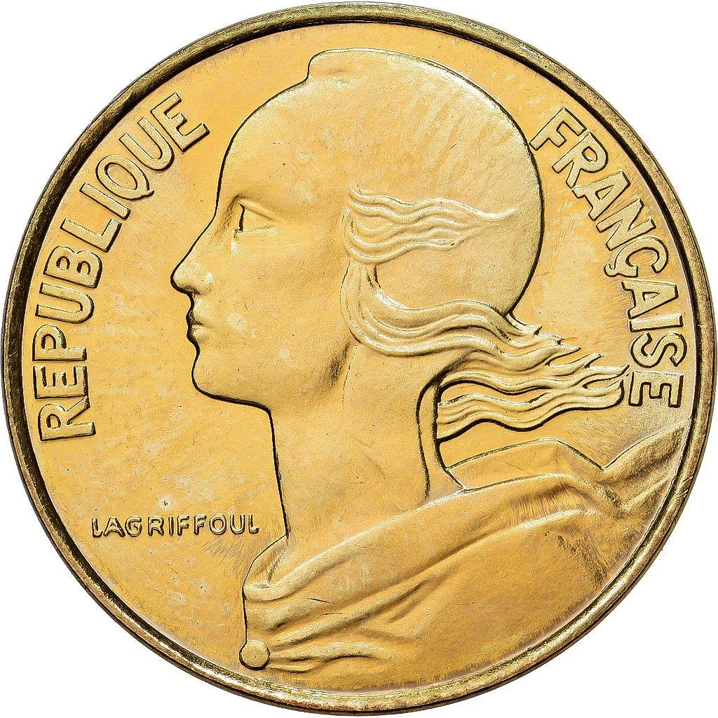 Francia, 10 Centimes, Marianne, 1995, MDP, Série BU, Aluminio - bronce, FDC