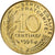 França, 10 Centimes, Marianne, 1995, MDP, Série BU, Alumínio-Bronze