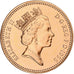 Great Britain, Elizabeth II, Penny, 1995, London, Série BU, Copper Plated