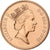 Großbritannien, Elizabeth II, 2 Pence, 1995, London, Série BU, Copper Plated