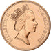 Gran Bretagna, Elizabeth II, 2 Pence, 1995, London, Série BU, Acciaio placcato