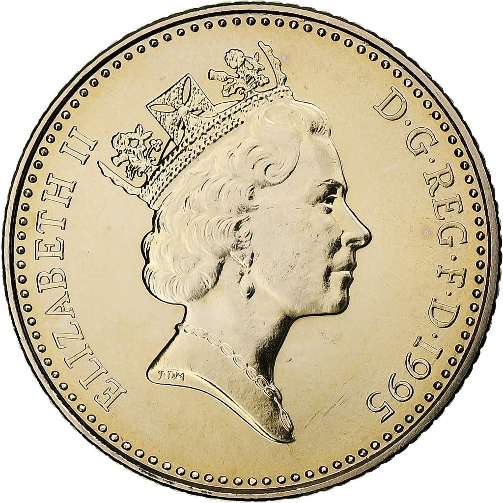 Gran Bretagna, Elizabeth II, 10 Pence, 1995, London, Série BU, Cupronickel
