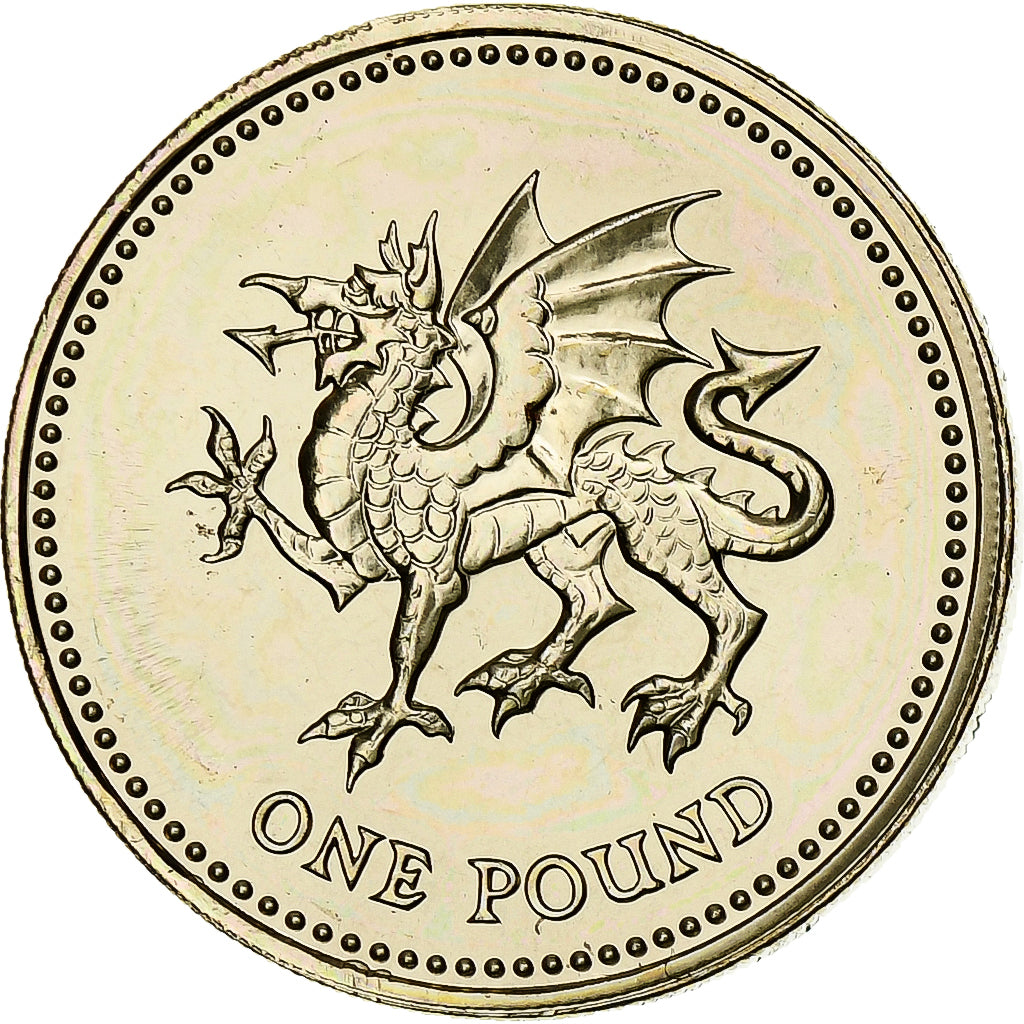Grande-Bretagne, Elizabeth II, 1 Pound, 1995, Londres, Série BU, Laiton, SPL+