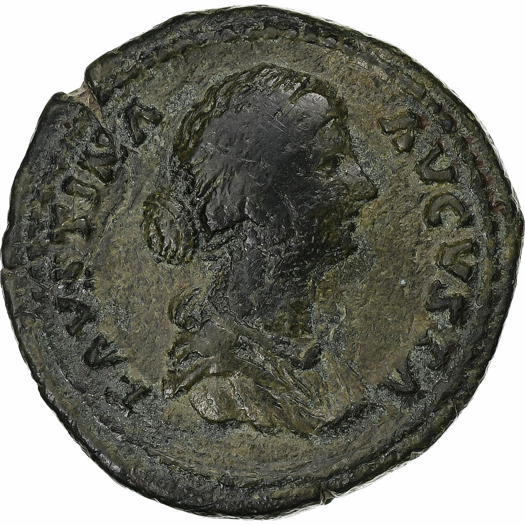 Faustina II, As, 161-176, Rome, Bronze, EF(40-45), RIC:1652