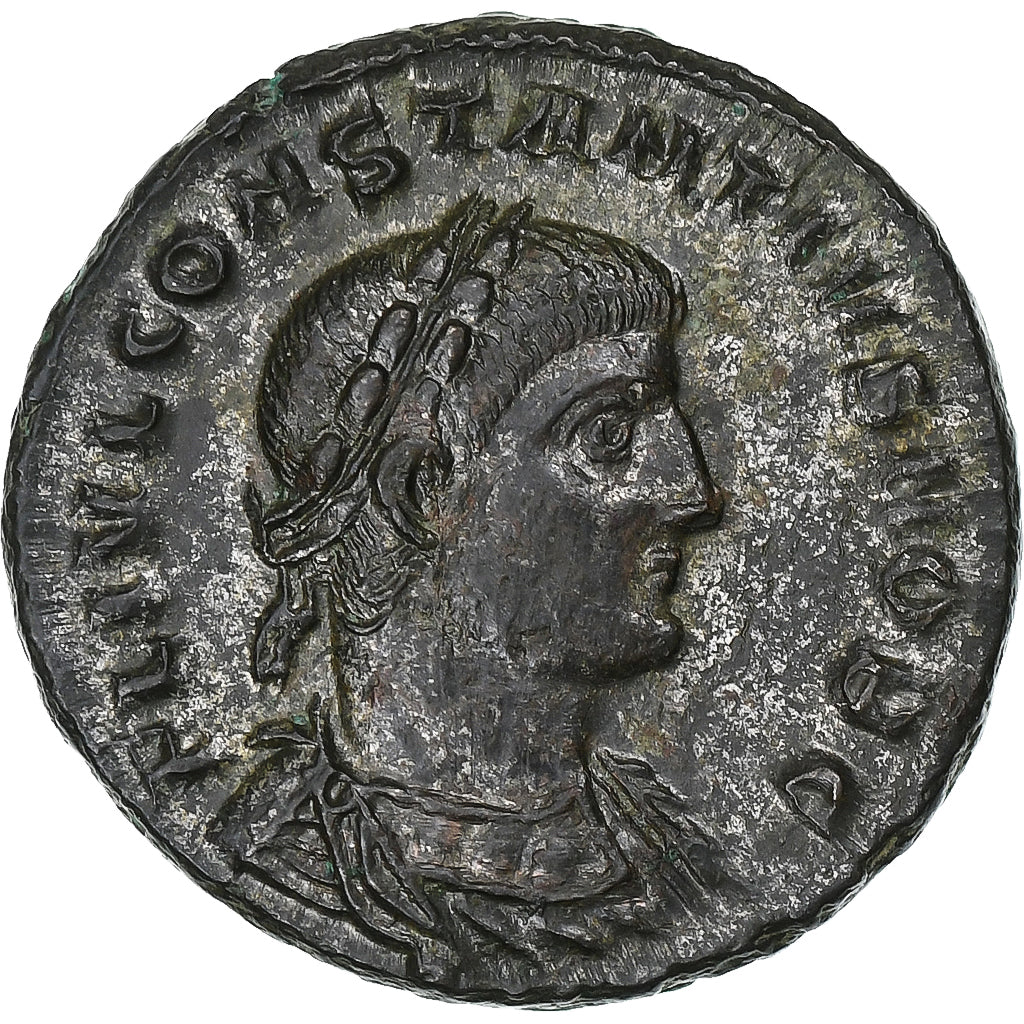 Constantius II, Follis, 326-328, Thessalonica, Bronzen, PR, RIC:158