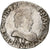 França, Henri IV, 1/2 Franc, 1592, Bordeaux, Prata, F(12-15), Gadoury:590
