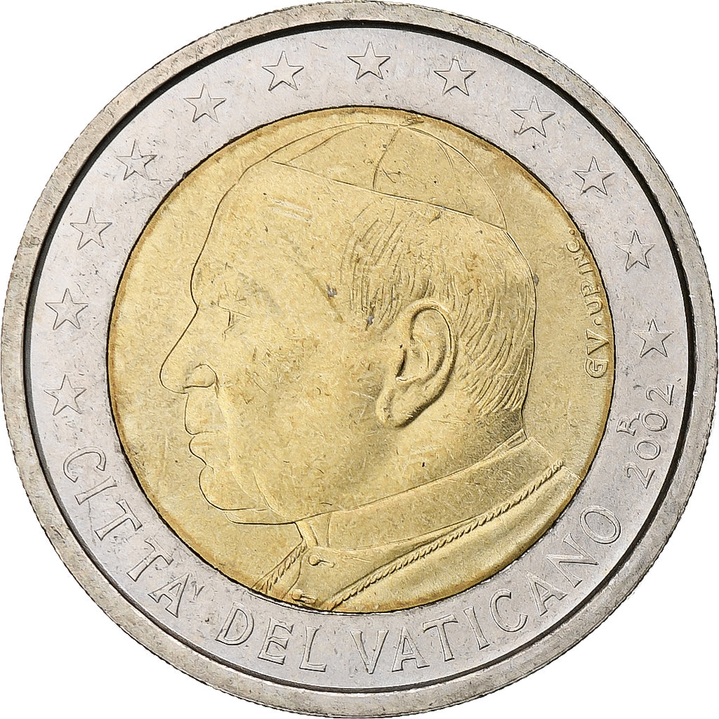 Vaticaan, John Paul II, 2 Euro, 2002 (Anno XXIV), Rome, From the euro-set, UNC