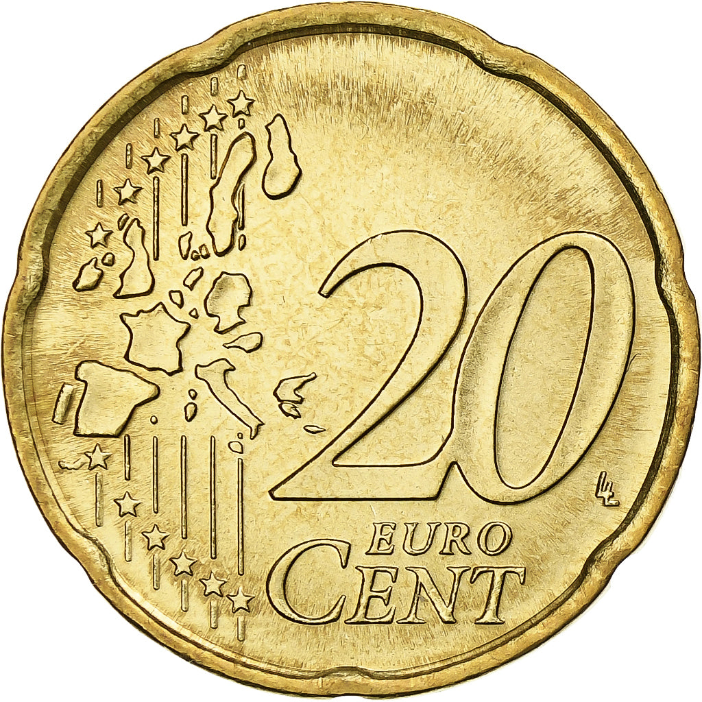 Vaticaan, John Paul II, 20 Euro Cent, 2002 (Anno XXIV), Rome, From the euro-set