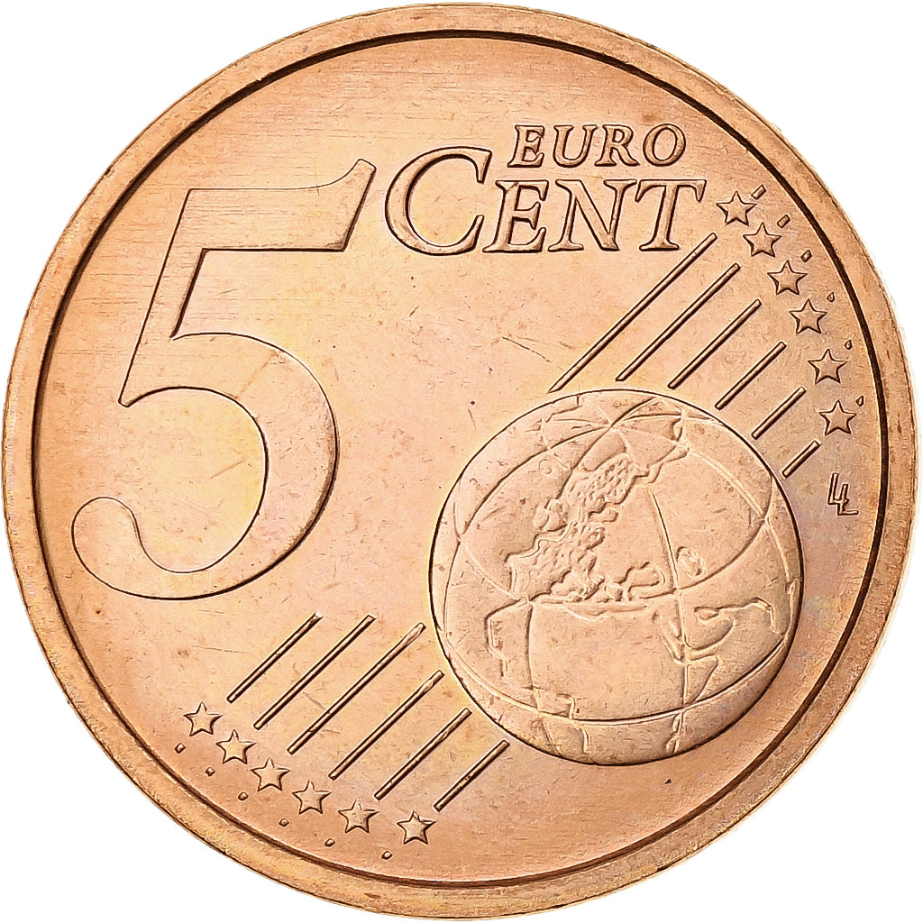 Vatican, John Paul II, 5 Euro Cent, 2002 (Anno XXIV), Rome, From the euro-set