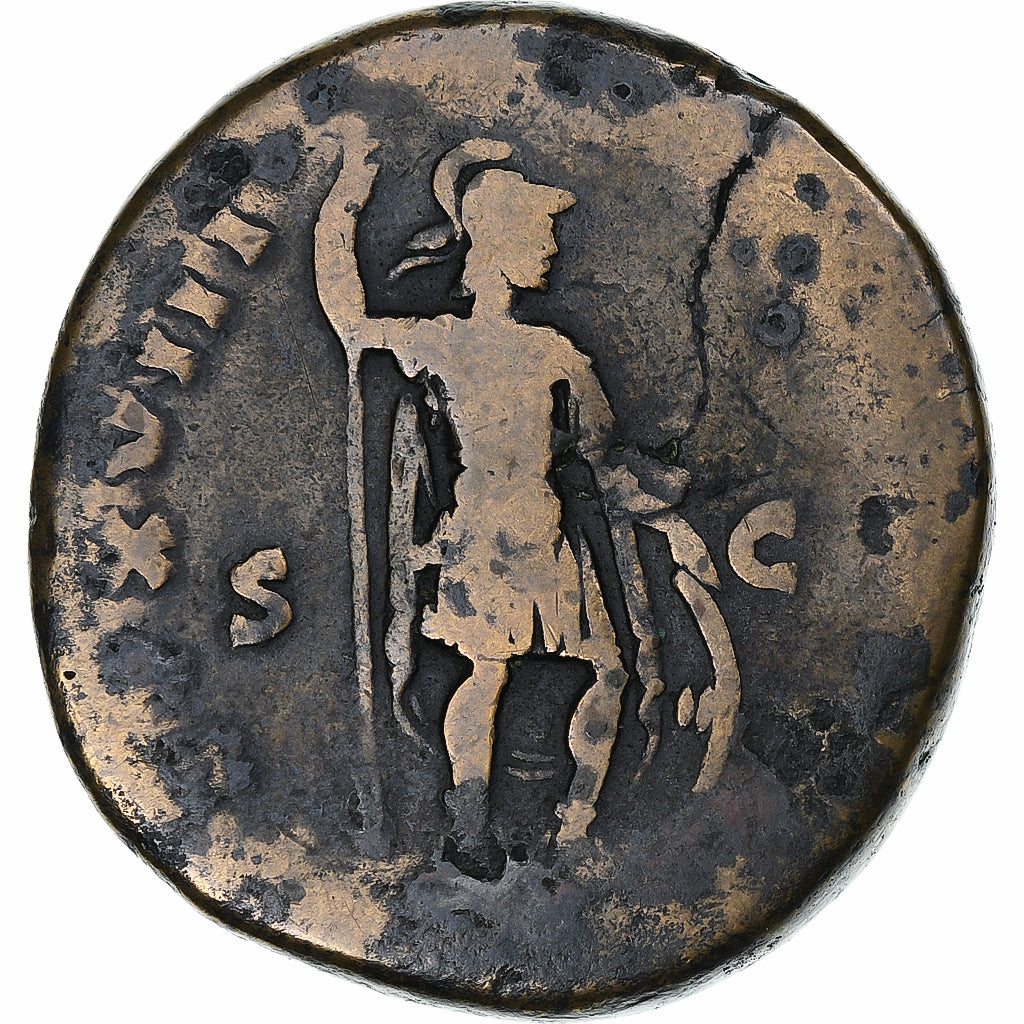 Marcus Aurelius, Sestercio, 163-164, Rome, Bronce, BC+, RIC:861