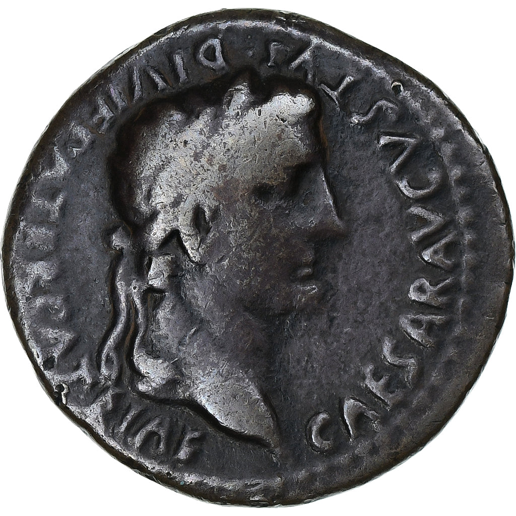 Augustus, As, 9-14, Lugdunum, Bronze, VF(30-35), RIC:233