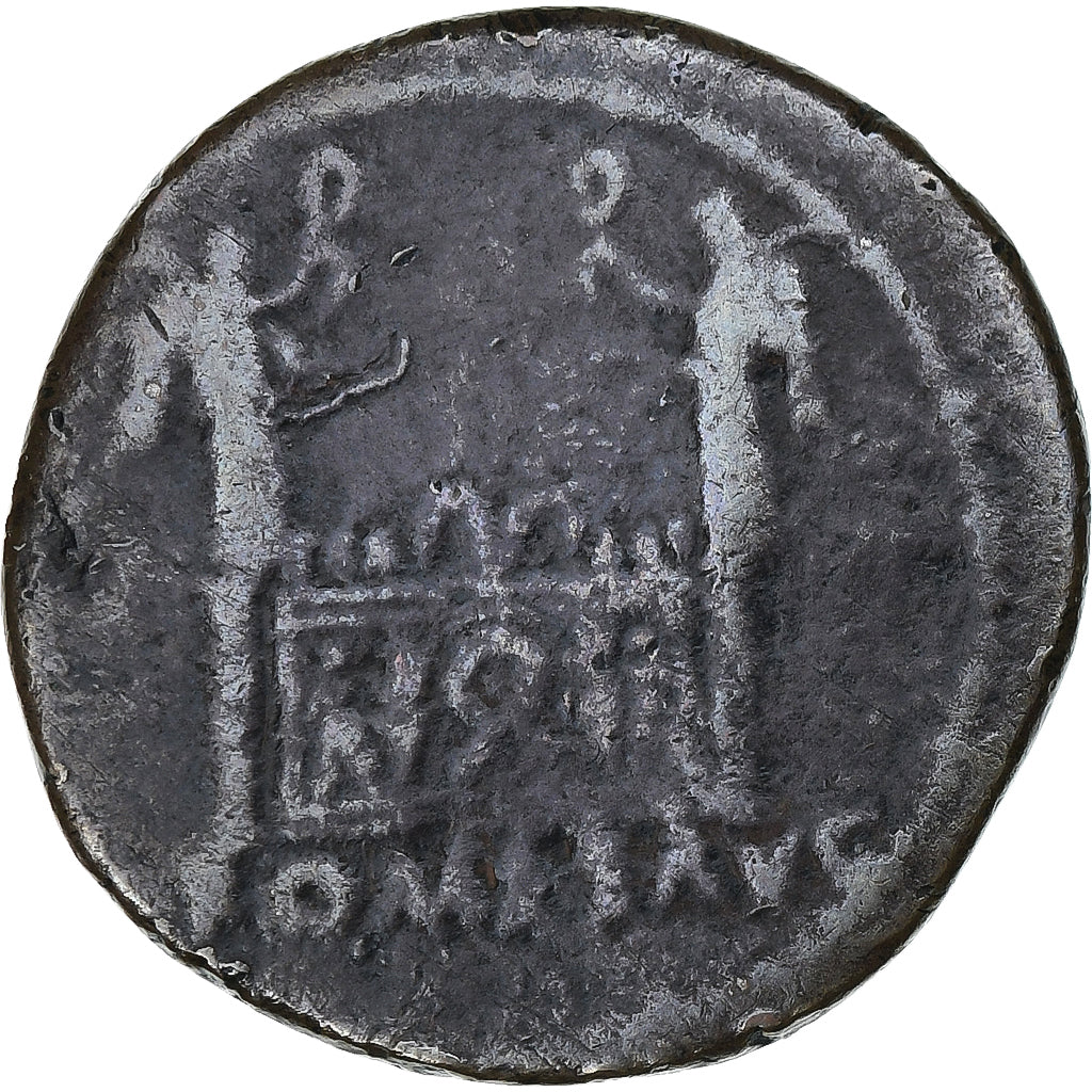 Augustus, As, 9-14, Lugdunum, Bronze, VF(30-35), RIC:233