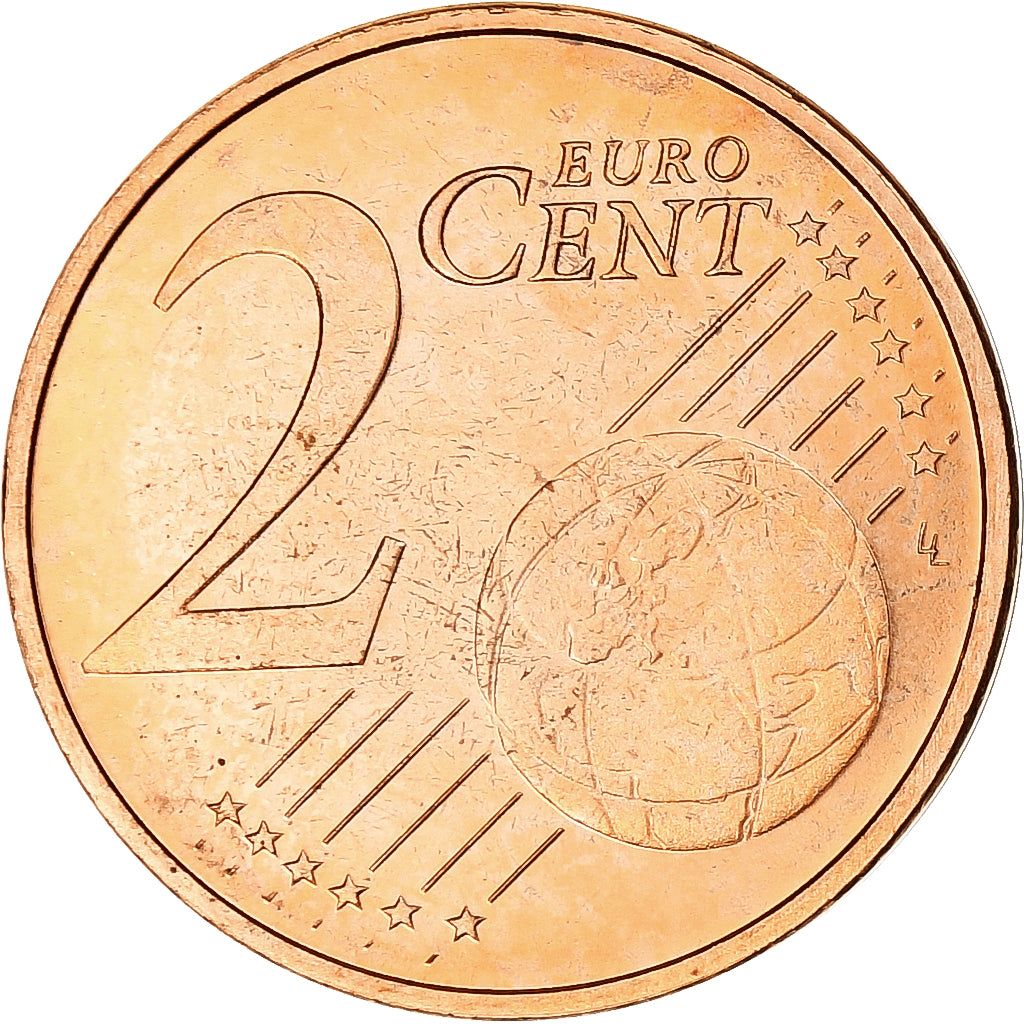 Paesi Bassi, Beatrix, 2 Euro Cent, 2003, Utrecht, BU, SPL+, Acciaio placcato