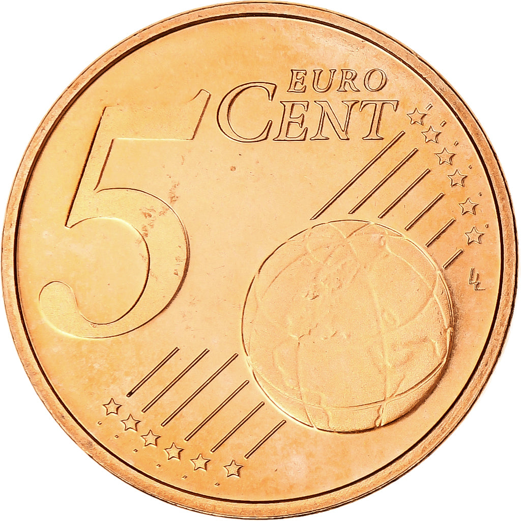 Nederland, Beatrix, 5 Euro Cent, 2003, Utrecht, BU, UNC, Copper Plated Steel