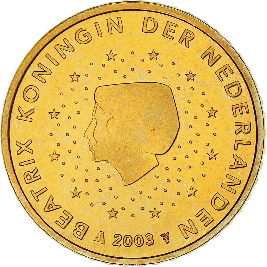 Paesi Bassi, Beatrix, 50 Euro Cent, 2003, Utrecht, BU, SPL+, Nordic gold, KM:239