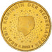 Holandia, Beatrix, 50 Euro Cent, 2003, Utrecht, BU, MS(64), Nordic gold, KM:239