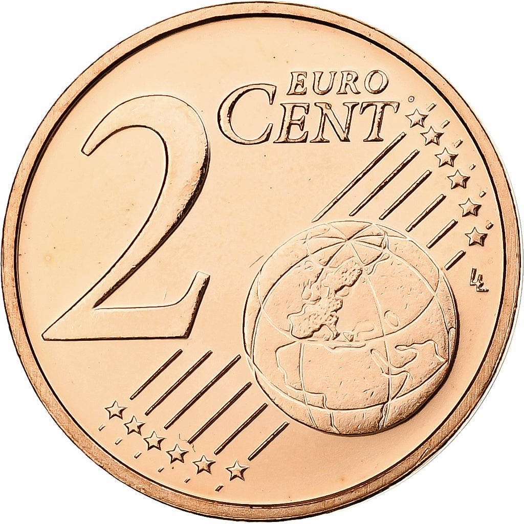 Paesi Bassi, Beatrix, 2 Euro Cent, 2008, Utrecht, BU, SPL+, Acciaio placcato