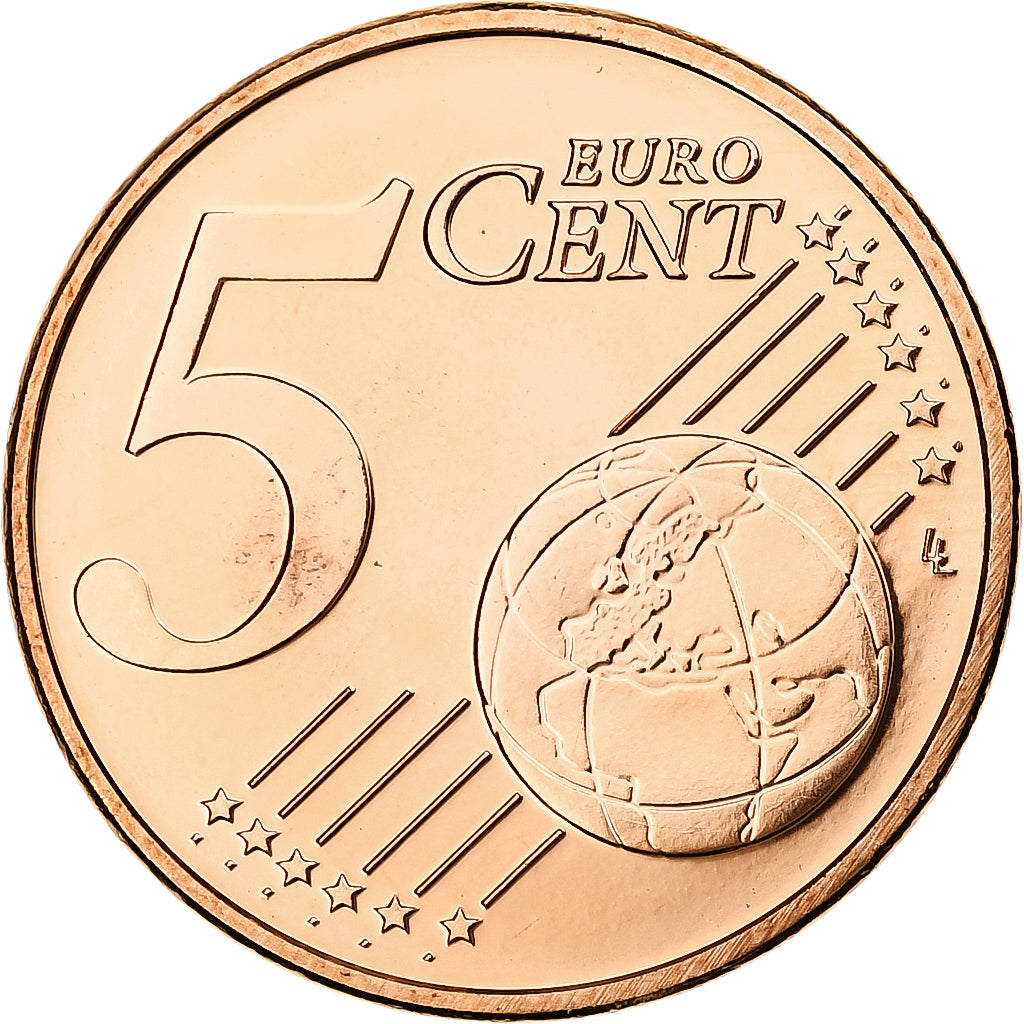 Nederland, Beatrix, 5 Euro Cent, 2008, Utrecht, BU, UNC, Copper Plated Steel