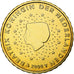 Netherlands, Beatrix, 10 Euro Cent, 2008, Utrecht, BU, MS(64), Nordic gold