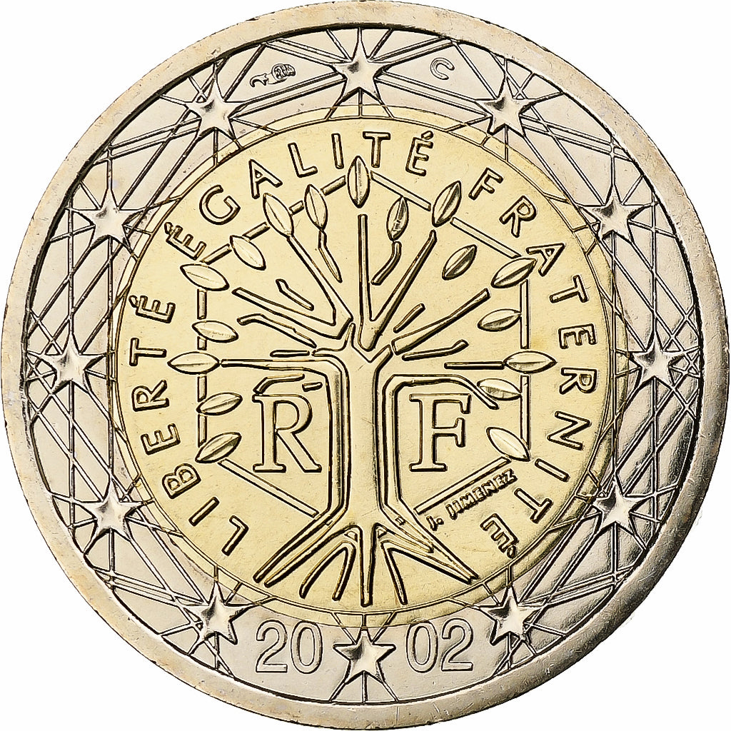 France, 2 Euro, 2002, MDP, Série BU, SPL+, Bimétallique, KM:1289
