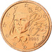 Francja, 5 Euro Cent, 2005, MDP, Série BU, MS(64), Miedź platerowana stalą