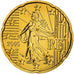 Francja, 20 Euro Cent, 2005, MDP, Série BU, MS(64), Nordic gold, KM:1286