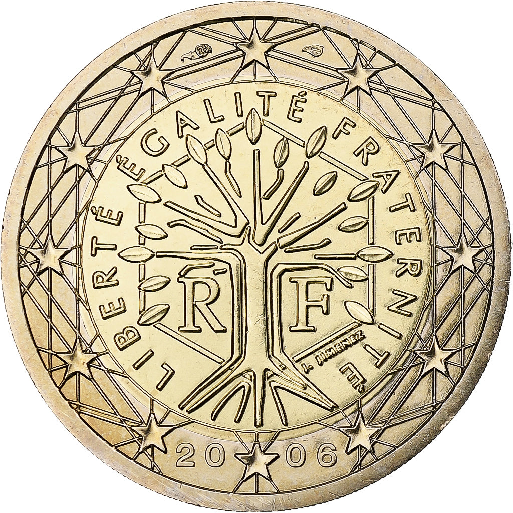 France, 2 Euro, 2006, MDP, Série BU, SPL+, Bimétallique, KM:1289