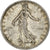 França, 1 Franc, Semeuse, 1917, Paris, Prata, AU(50-53), Gadoury:467