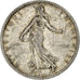 Francia, 1 Franc, Semeuse, 1917, Paris, Plata, MBC+, Gadoury:467
