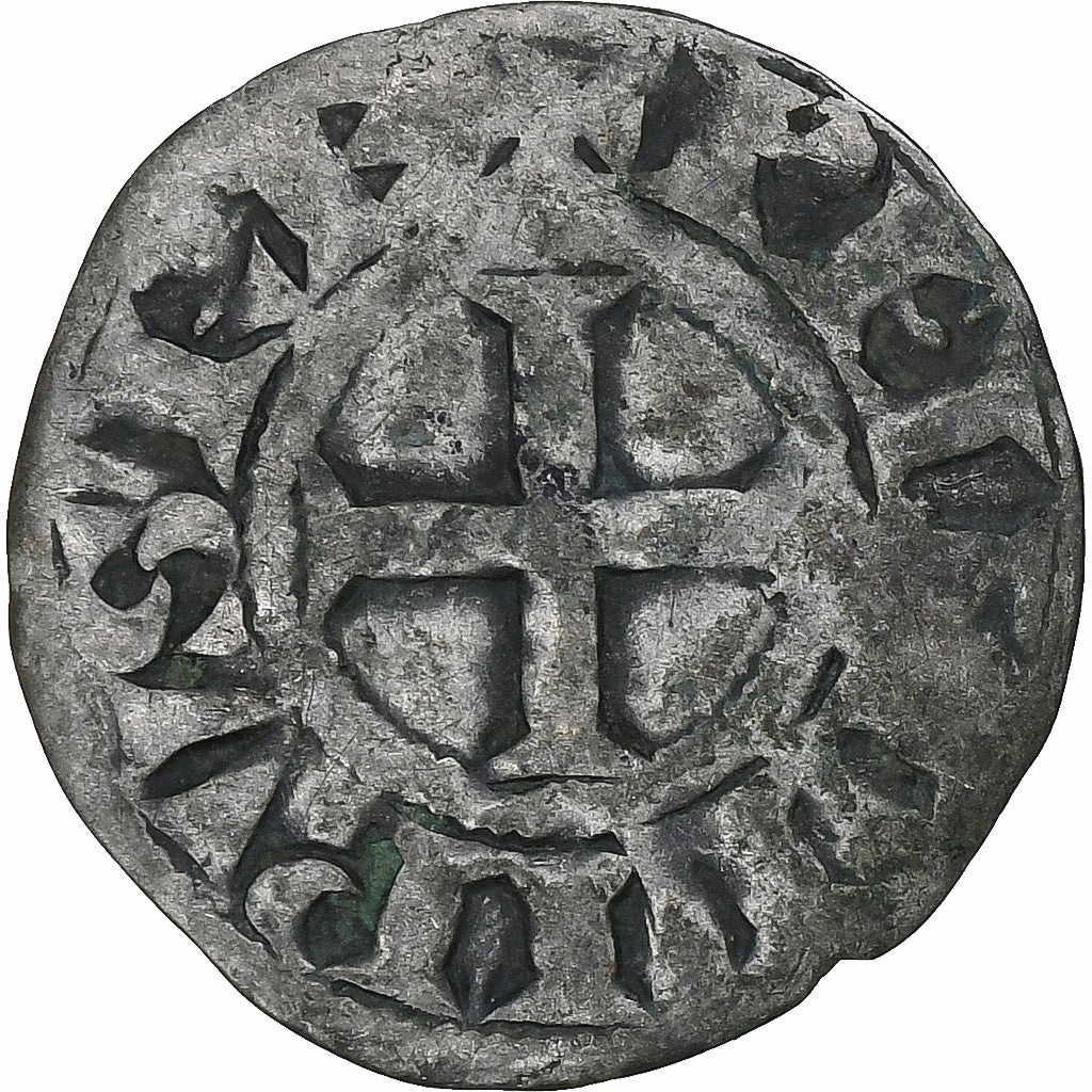 France, Philip II, Denier, 1180-1223, Saint-Martin de Tours, Silver, VF(20-25)