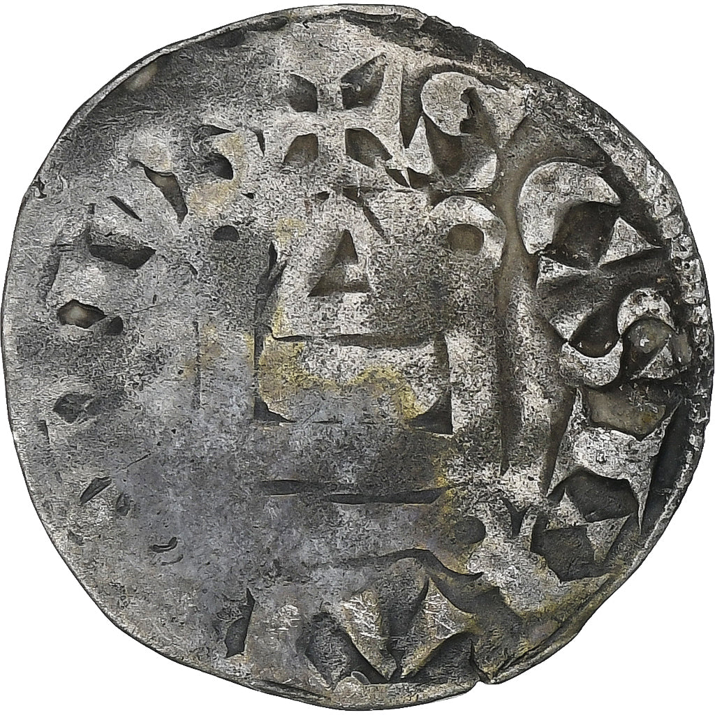Francia, Philip II, Denier, 1180-1223, Saint-Martin de Tours, Plata, BC