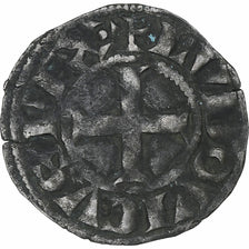 Francia, Louis VIII-IX, Denier Tournois, 1223-1244, Vellón, BC+, Duplessy:187