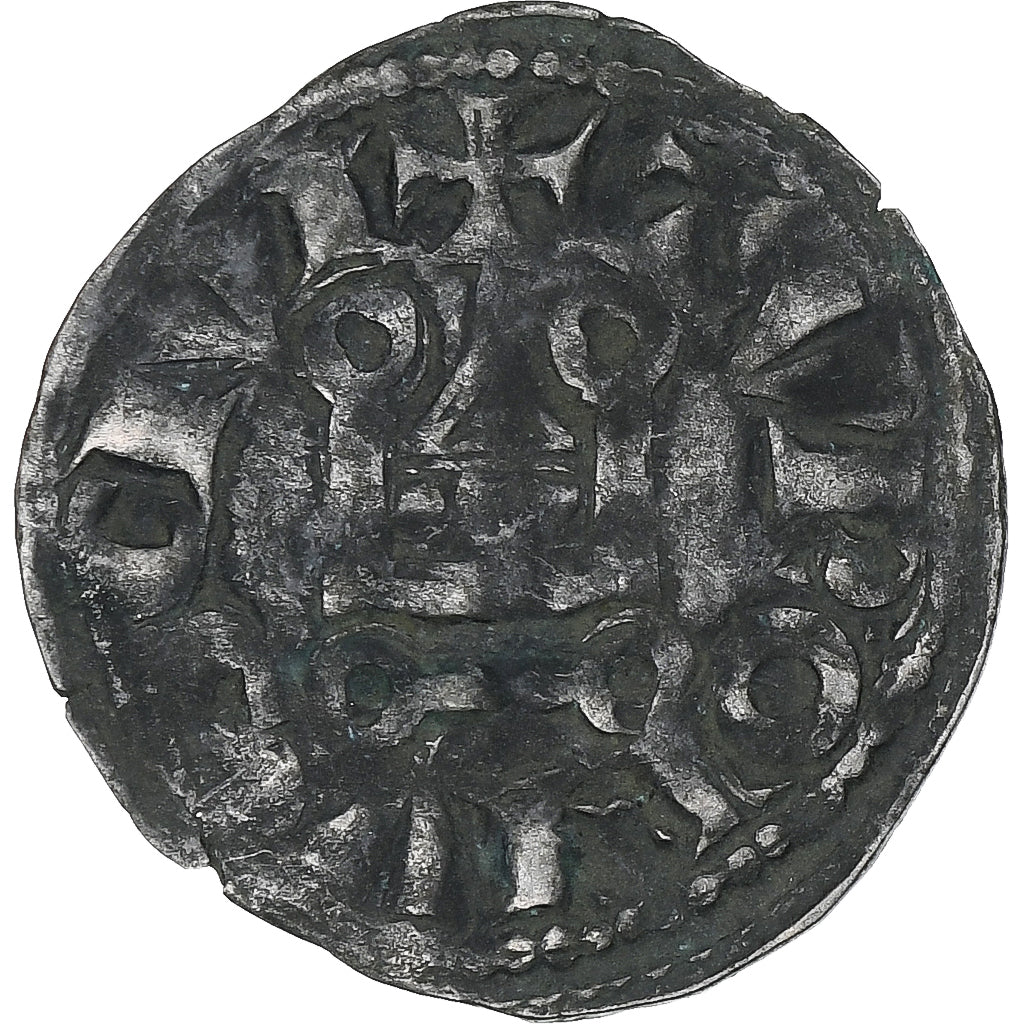 França, Louis VIII-IX, Denier Tournois, 1223-1244, Lingote, VF(30-35)