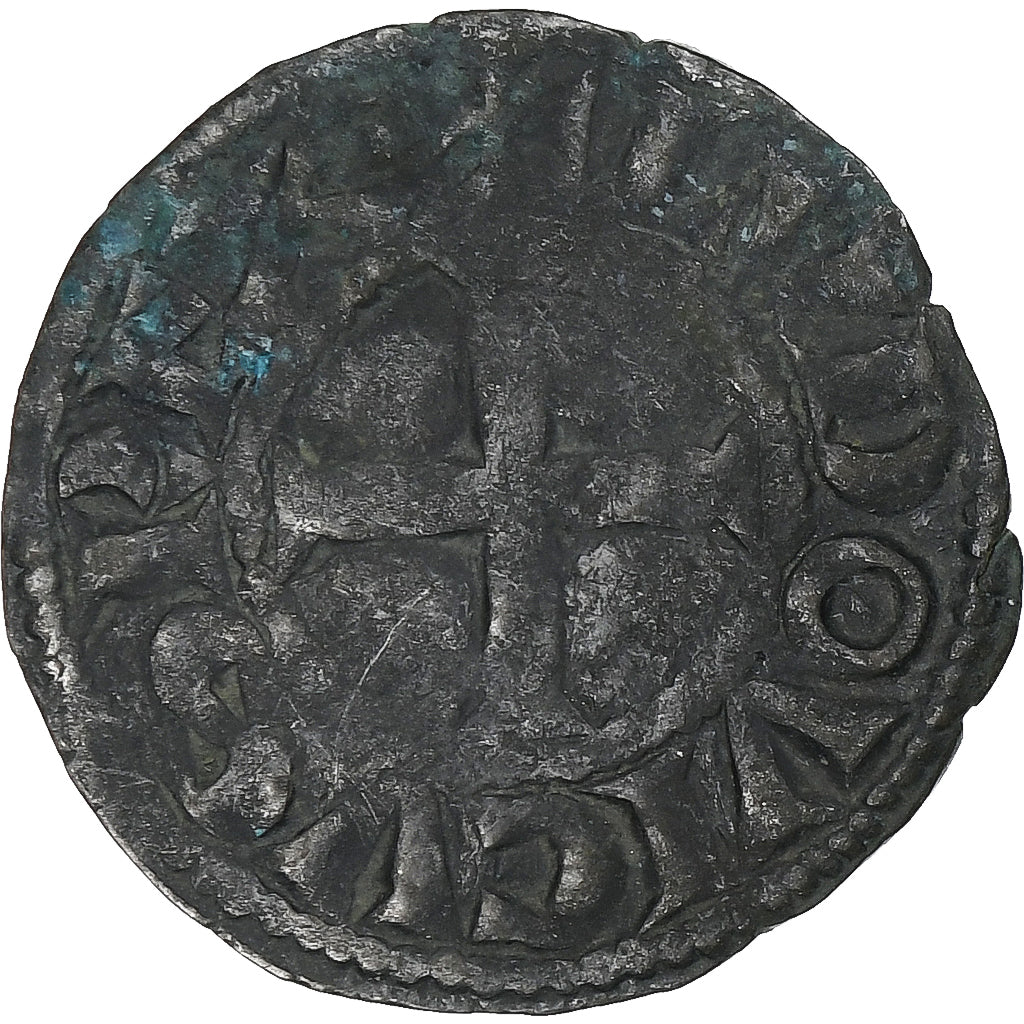 Francia, Louis VIII-IX, Denier Tournois, 1223-1244, Biglione, MB+, Duplessy:187