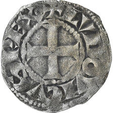 Francia, Louis VIII-IX, Denier Tournois, 1223-1244, Vellón, BC+, Duplessy:187