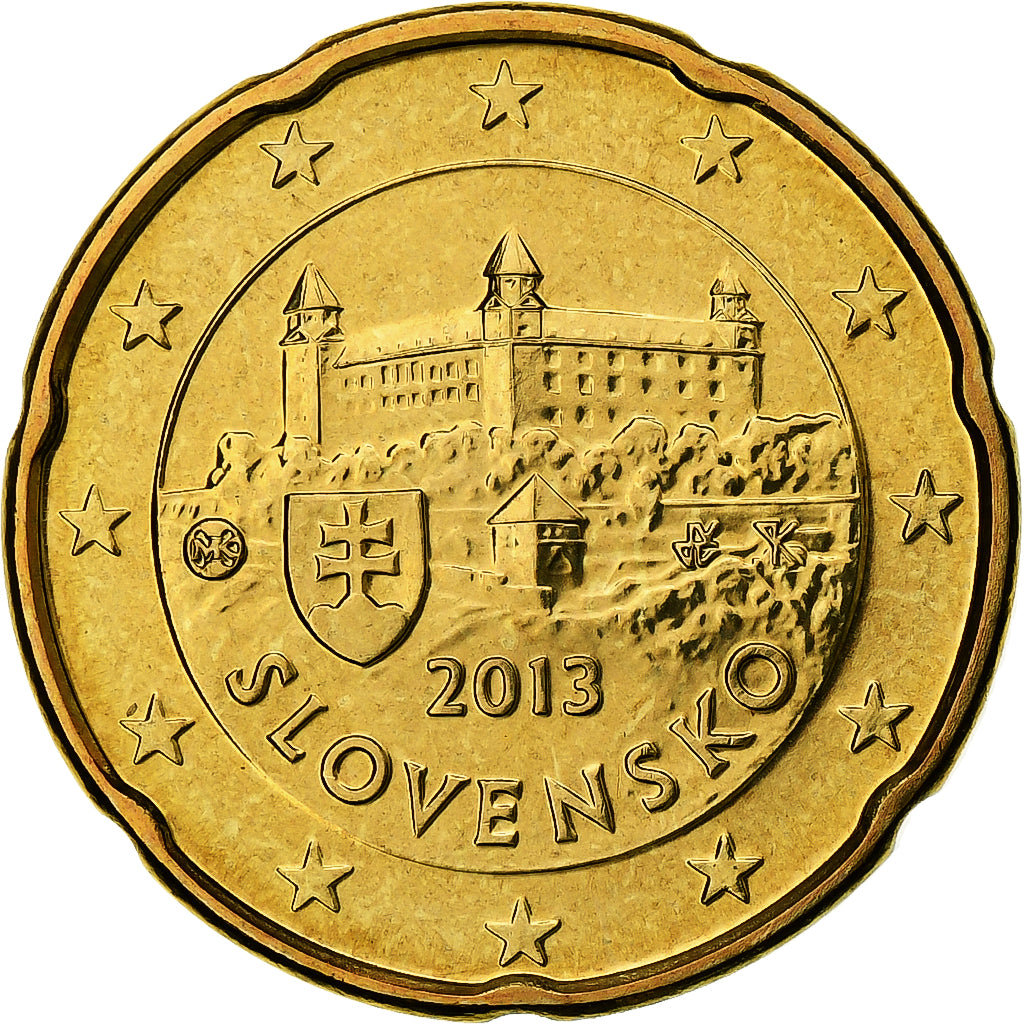 Slovacchia, 20 Euro Cent, 2013, Kremnica, BU, FDC, Nordic gold, KM:99