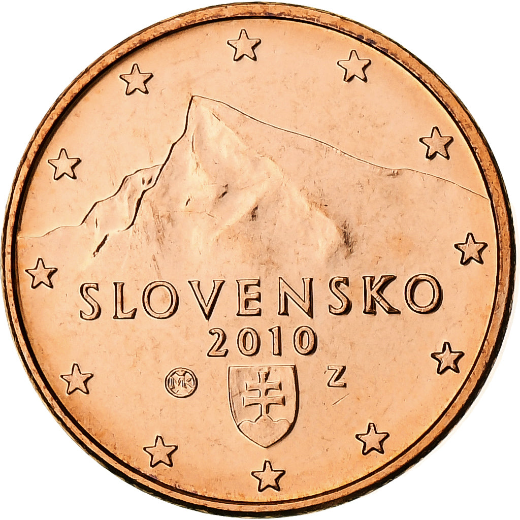 Slovaquie, Euro Cent, 2010, Kremnica, BU, FDC, Cuivre plaqué acier, KM:95