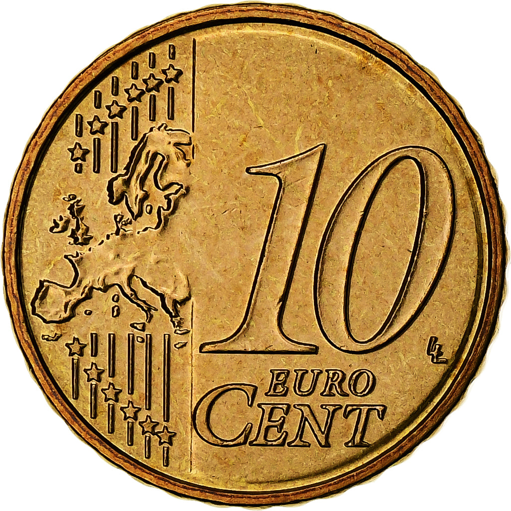 Slovakia, 10 Euro Cent, 2010, Kremnica, BU, MS(65-70), Nordic gold, KM:98