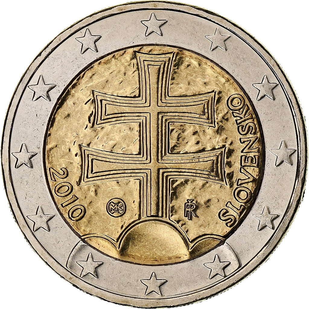 Slowakei, 2 Euro, 2010, Kremnica, BU, STGL, Bi-Metallic, KM:102