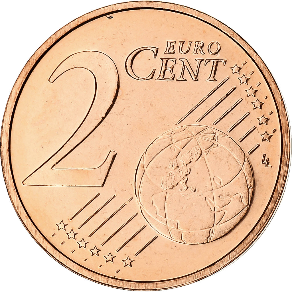 Paesi Bassi, Beatrix, 2 Euro Cent, 2007, Utrecht, BU, SPL+, Acciaio placcato