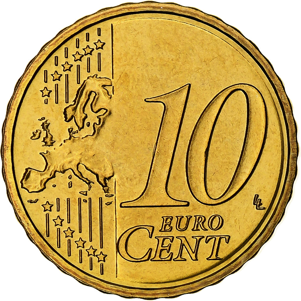Niederlande, Beatrix, 10 Euro Cent, 2007, Utrecht, BU, UNZ+, Nordic gold, KM:237