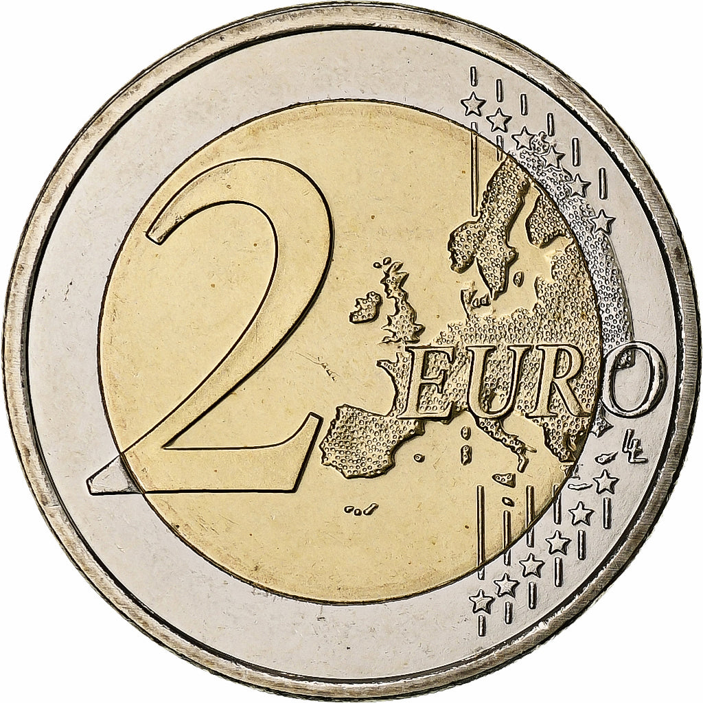 Paesi Bassi, Beatrix, 2 Euro, 2007, Utrecht, BU, SPL+, Bi-metallico, KM:241