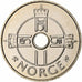 Norwegia, Harald V, 1 Krone, 2006, Kongsberg, Miedź-Nikiel, MS(64), KM:462