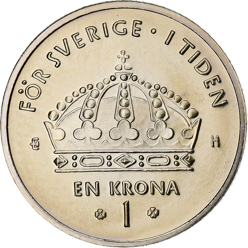 Svezia, Carl XVI Gustaf, Krona, 2005, Eskilstuna, Rame-nichel, SPL, KM:894