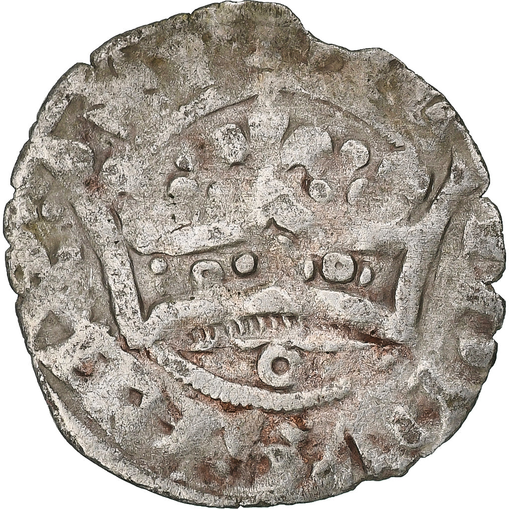 França, Philippe VI, Double Parisis, 1328-1350, Lingote, VF(30-35)