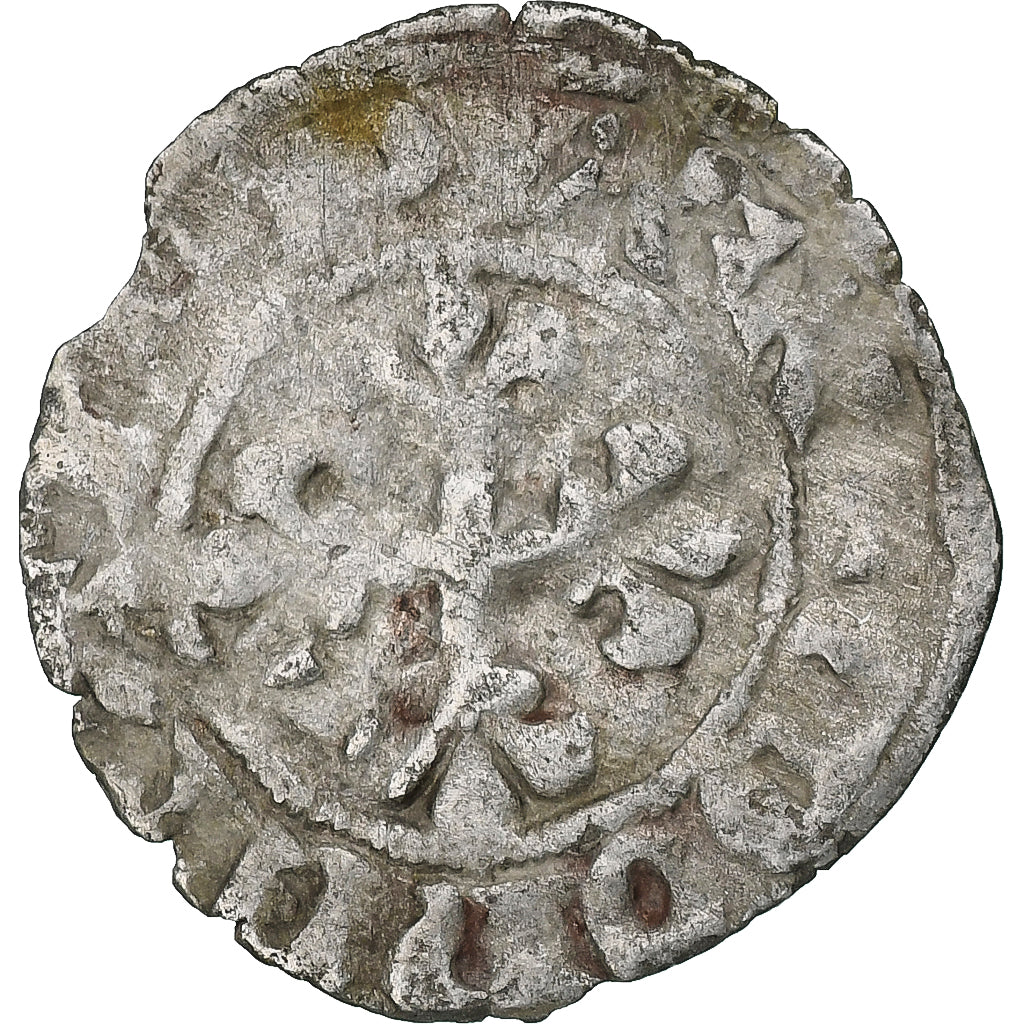 França, Philippe VI, Double Parisis, 1328-1350, Lingote, VF(30-35)